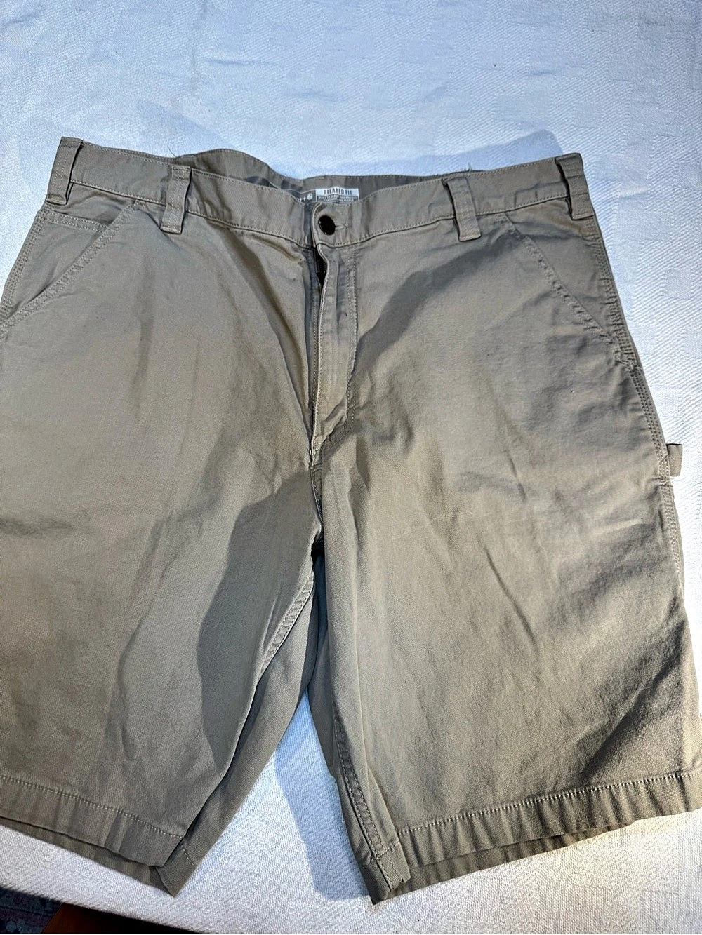 Carhartt Loose Fit Canvas Utility Work Short B147 Brown sz 40